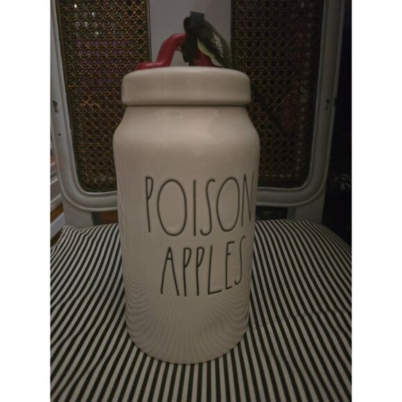 NWT Rae Dunn Disney Poison Apples Evil Queen Snow White Canister - Picture 4 of 12